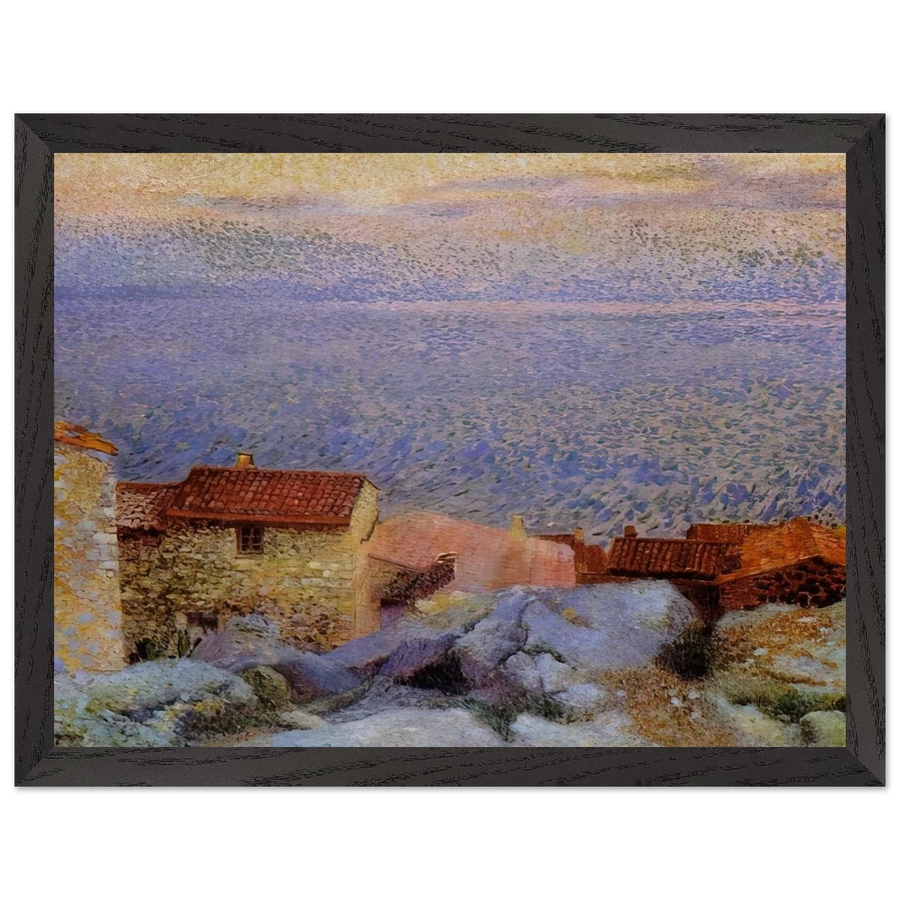 Coastal Landscape by Henri-Edmond Cross — Framed art print at Zephyeer