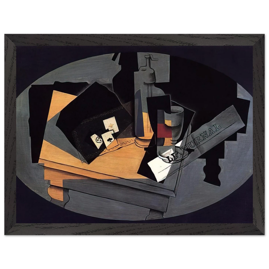 PLAYING CARDS AND SIPHON 1916 by Juan Gris — Framed art print at Zephyeer