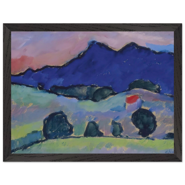 BLAUER BERG 1910 by Alexej von Jawlensky — Framed art print at Zephyeer