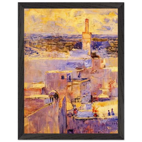 VIEW OF MEKNES MOROCCO by Theo van Rysselberghe — Framed art print at Zephyeer