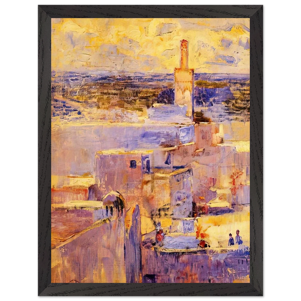 VIEW OF MEKNES MOROCCO by Theo van Rysselberghe — Framed art print at Zephyeer