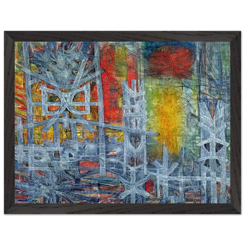 Silence at Sharpeville - 1962 by Jimmy Ernst — Framed art print at Zephyeer