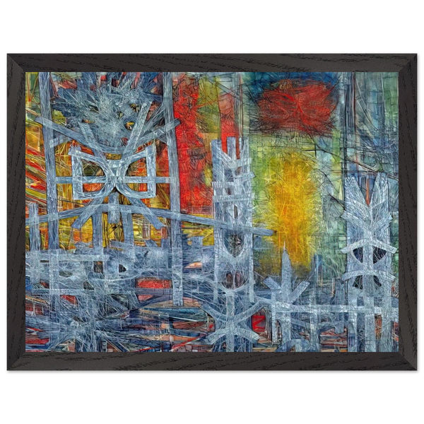 Silence at Sharpeville - 1962 by Jimmy Ernst — Framed art print at Zephyeer