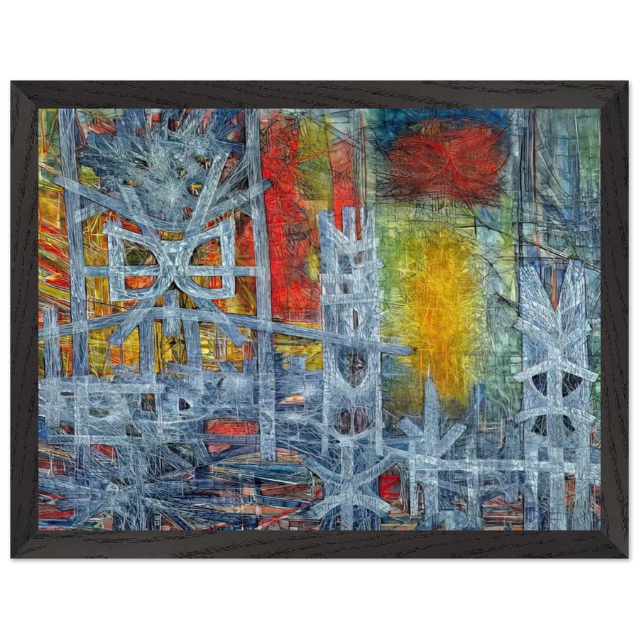 Silence at Sharpeville - 1962 by Jimmy Ernst — Framed art print at Zephyeer
