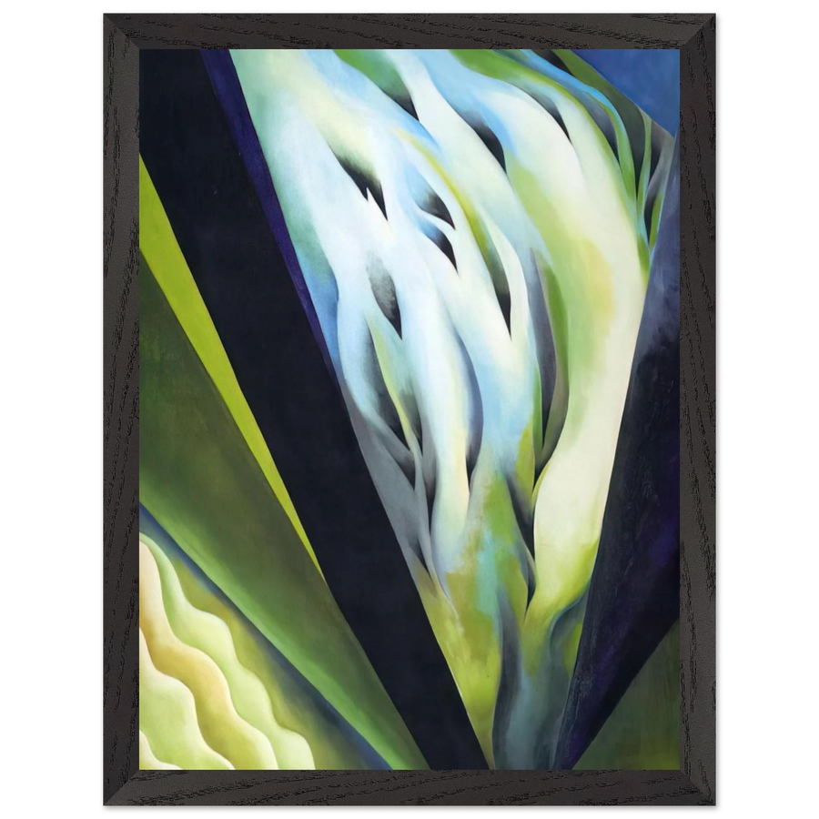 Blue and Green Music by Georgia O'Keeffe — Framed art print at Zephyeer