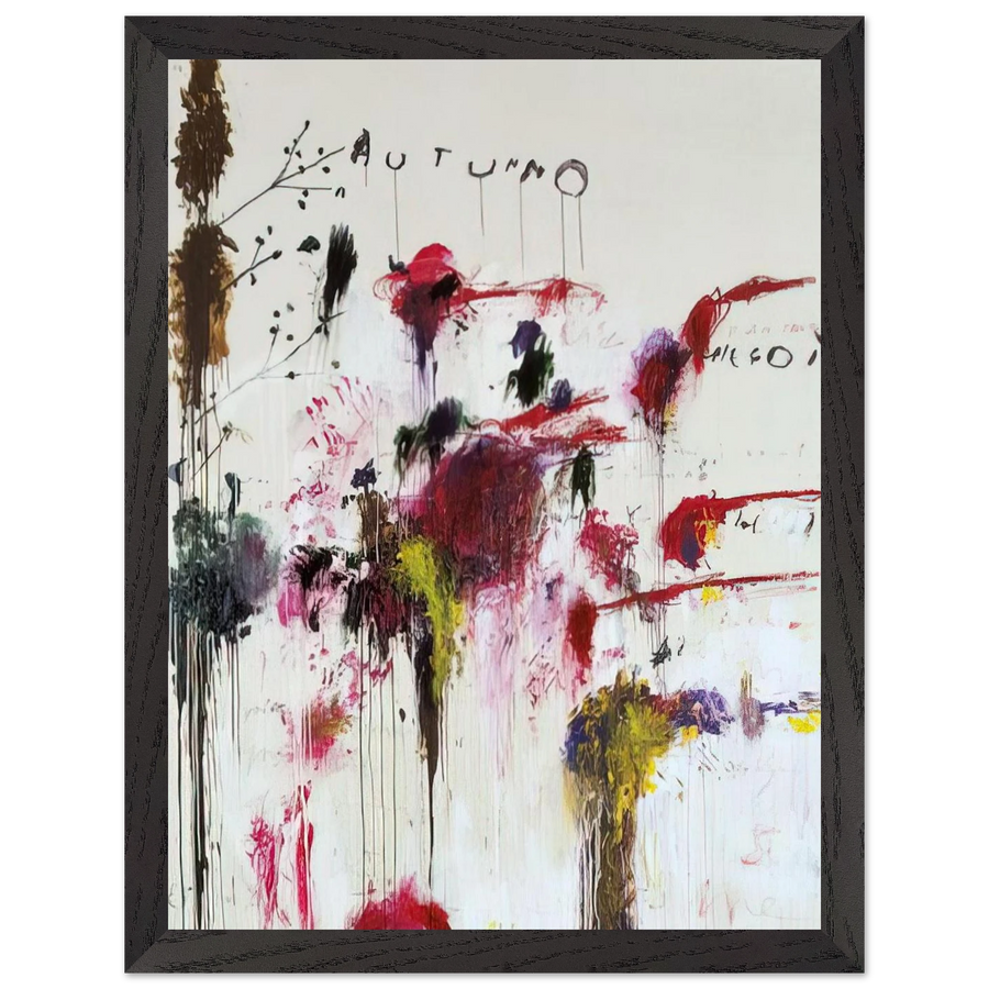 Quattro Stagioni II. Autunno by Cy Twombly — Framed art print at Zephyeer