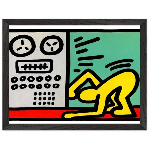 POP SHOP III 1989 by Keith Haring — Framed art print at Zephyeer