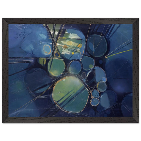 Green Abstract - 1966 by Gebre Kristos Desta — Framed art print at Zephyeer
