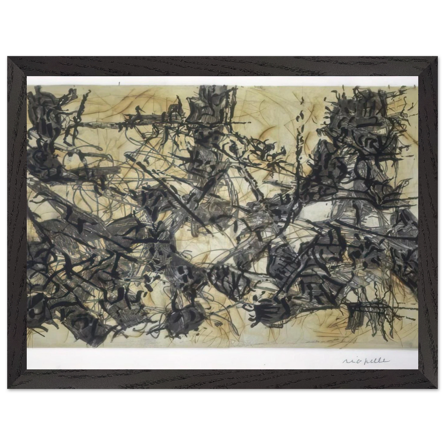 Constructions chimériques by Jean-Paul Riopelle — Framed art print at Zephyeer