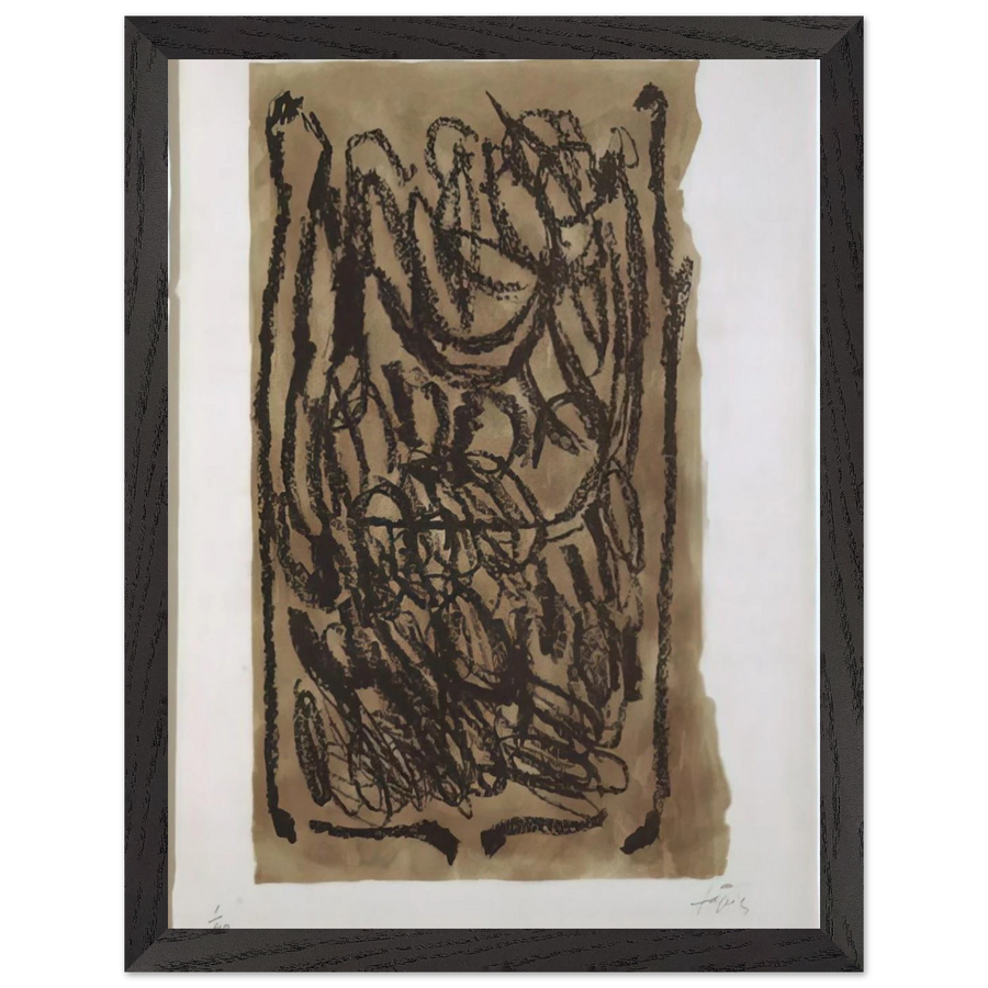EL PA A LA BARCA 1963 by Antoni Tapies — Framed art print at Zephyeer