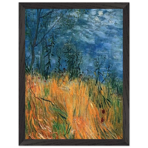 Edge of a Wheatfield with Poppies by Vincent van Gogh — Framed art print at Zephyeer