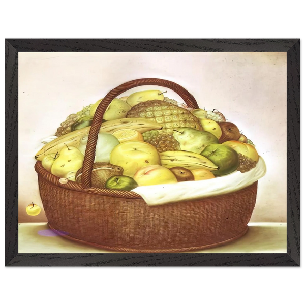 FRUIT BASKET by Fernando Botero — Framed art print at Zephyeer