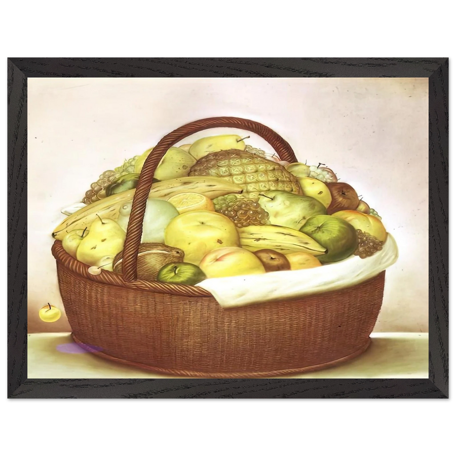 FRUIT BASKET by Fernando Botero — Framed art print at Zephyeer