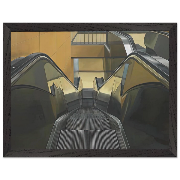 ESCALATOR 1970 by Richard Estes — Framed art print at Zephyeer