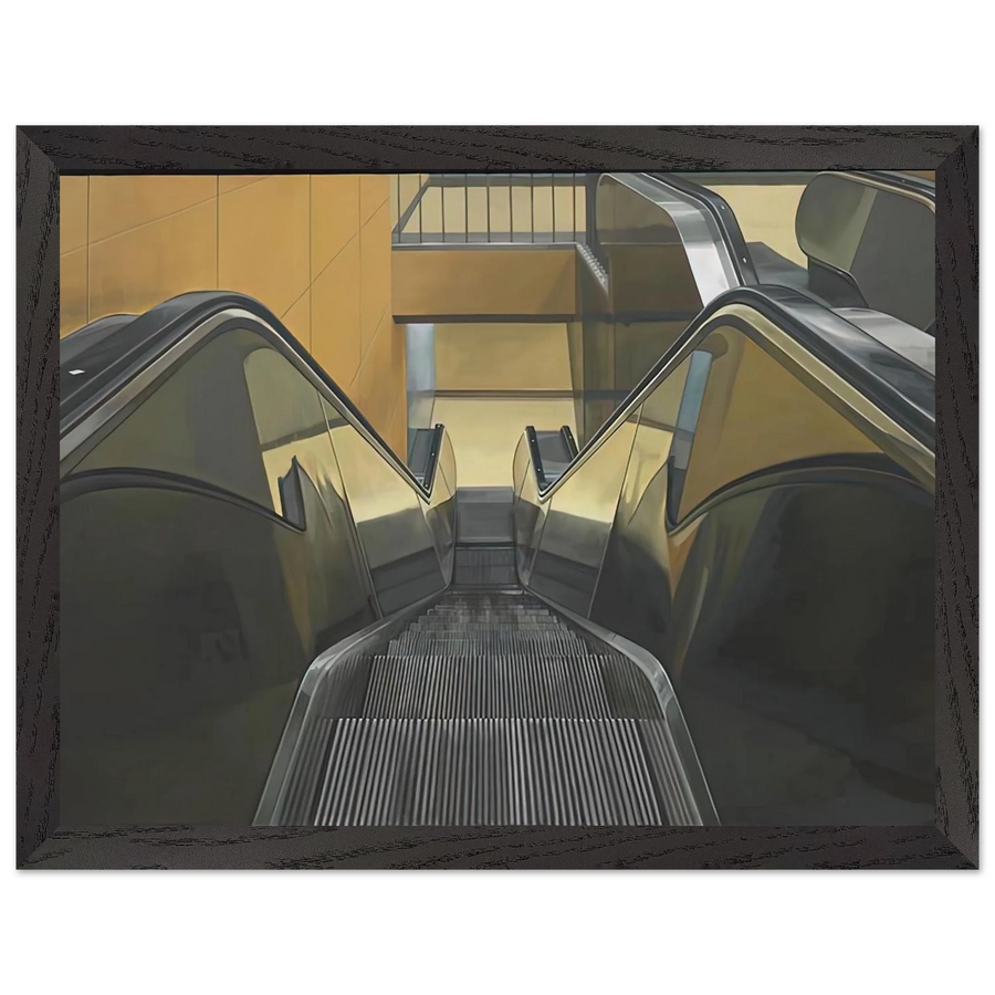 ESCALATOR 1970 by Richard Estes — Framed art print at Zephyeer