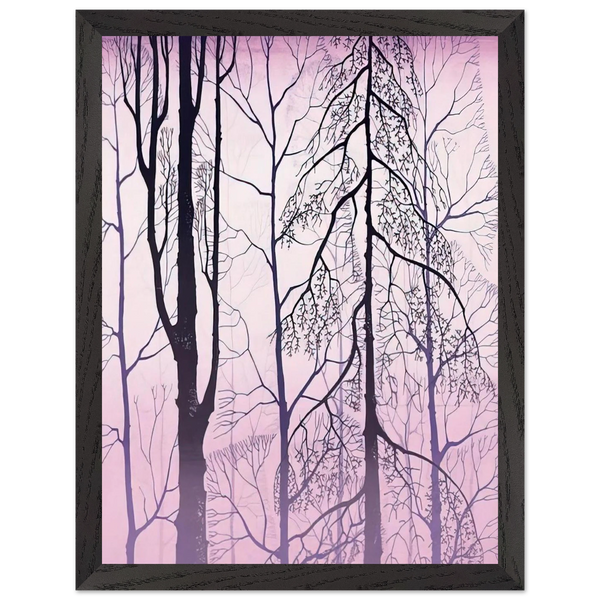 Winter woods by Eyvind Earle — Framed art print at Zephyeer