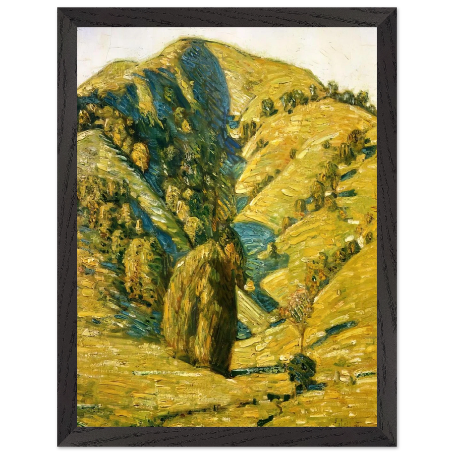 Hill of the Sun, San Anselmo, California by Childe Hassam — Framed art print at Zephyeer