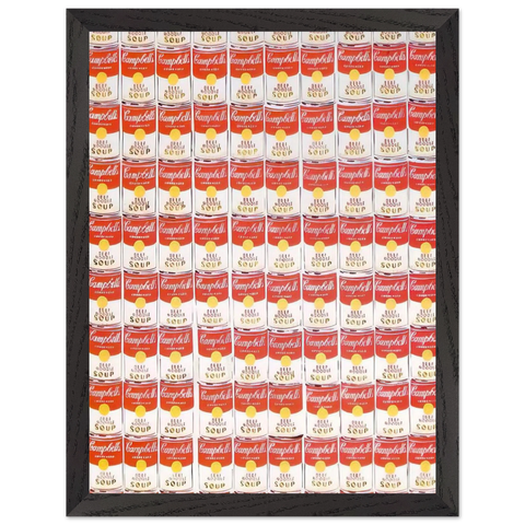 100 Cans by Andy Warhol — Framed art print at Zephyeer