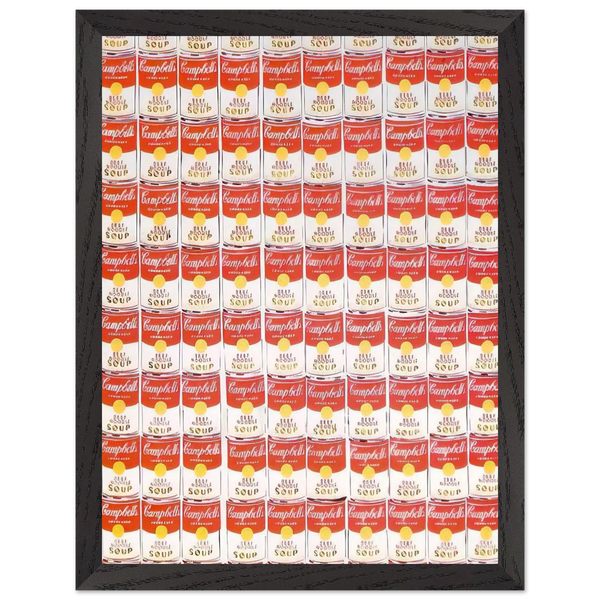 100 Cans by Andy Warhol — Framed art print at Zephyeer