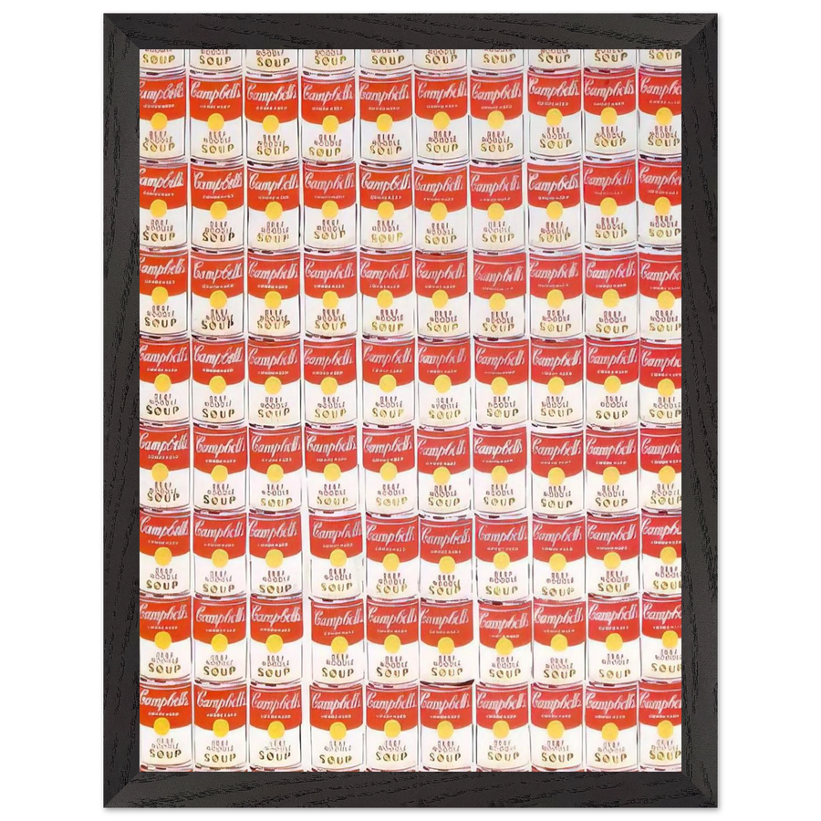 100 Cans by Andy Warhol — Framed art print at Zephyeer