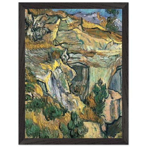Entrance to a Quarry near Saint Remy by Vincent van Gogh — Framed art print at Zephyeer