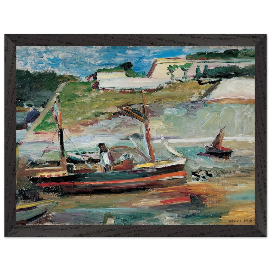 BELLE ILE LE PORT DE PALAIS 1896 by Henri Matisse — Framed art print at Zephyeer