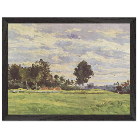 Landscape in the Ile de France by Paul Cézanne — Framed art print at Zephyeer