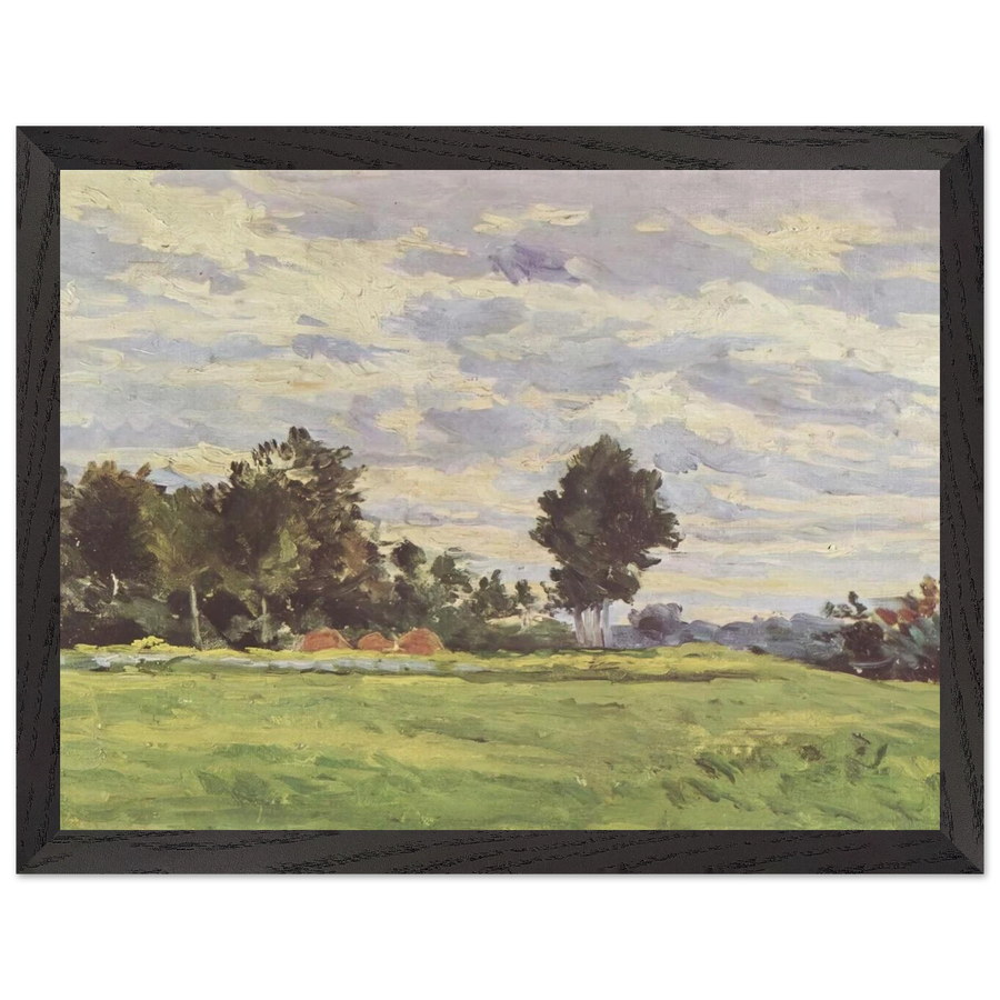 Landscape in the Ile de France by Paul Cézanne — Framed art print at Zephyeer