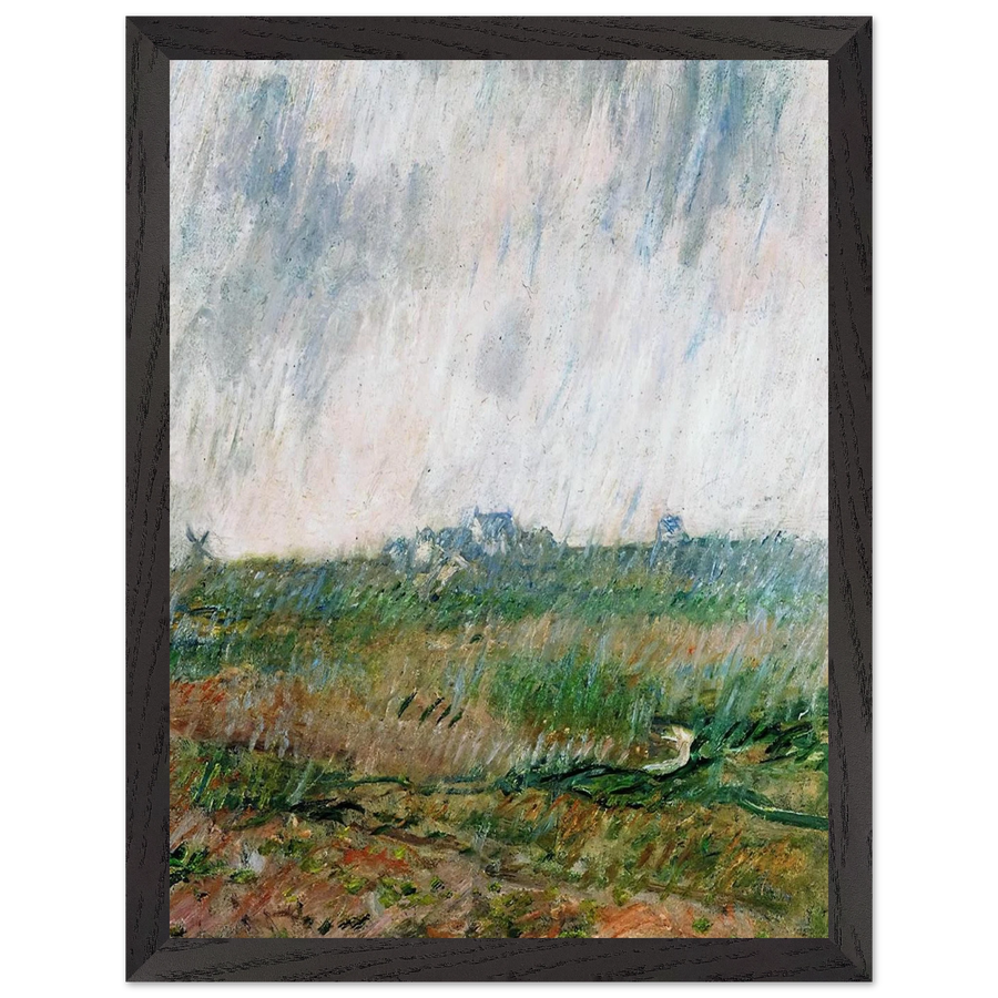 Rain in Belle-Ile by Claude Monet — Framed art print at Zephyeer