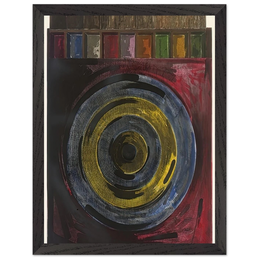 TARGET WITH PLASTER CASTS UNIVERSAL LIMITED ART EDITIONS 208 by Jasper Johns — Framed art print at Zephyeer