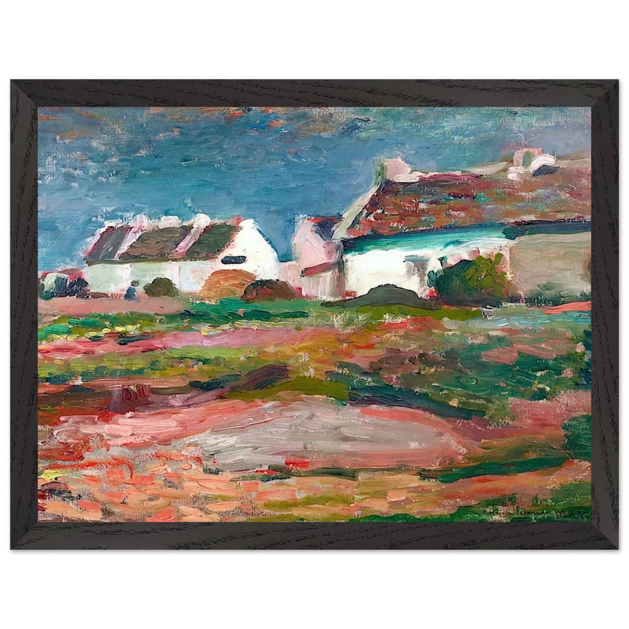 MAISONS A KERVILAHOUEN BELLE ILE 1896 by Henri Matisse — Framed art print at Zephyeer