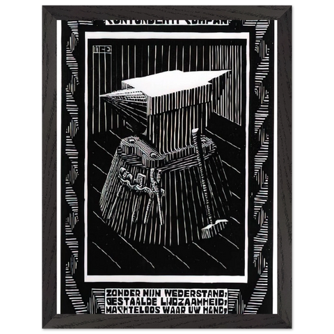 EMBLEMATA ANVIL by MC Escher — Framed art print at Zephyeer
