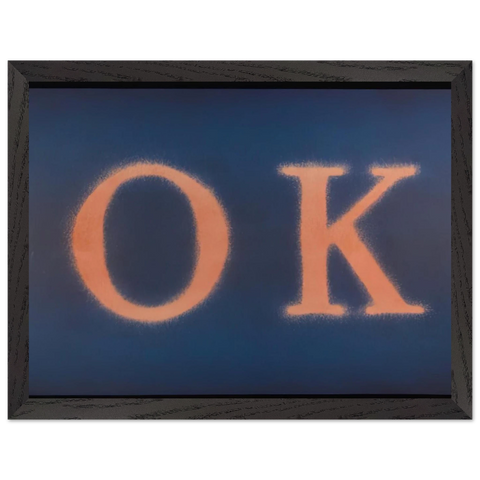 OK STATE I 1990 by Edward Ruscha — Framed art print at Zephyeer