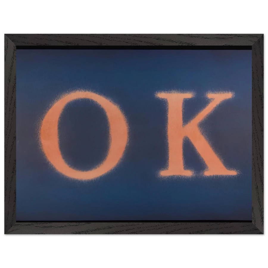 OK STATE I 1990 by Edward Ruscha — Framed art print at Zephyeer