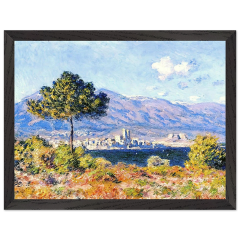 View of Antibes from the Plateau Notre-Dame by Claude Monet — Framed art print at Zephyeer
