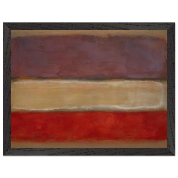 Untitled Purple, White, and Red - 1953 by Mark Rothko — Framed art print at Zephyeer