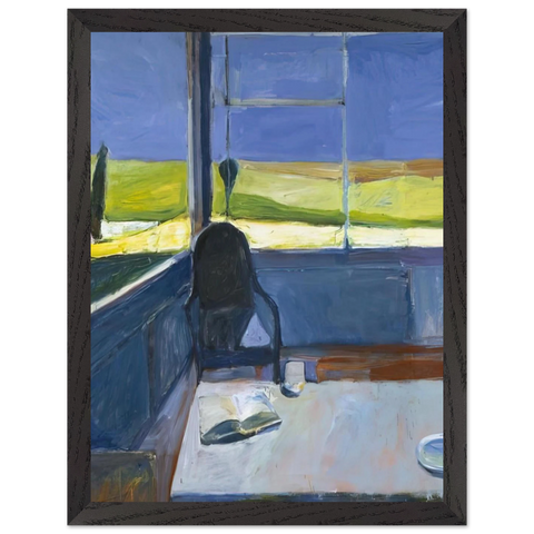Interior with Book by Richard Diebenkorn — Framed art print at Zephyeer