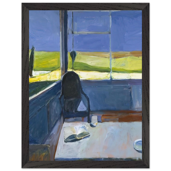 Interior with Book by Richard Diebenkorn — Framed art print at Zephyeer