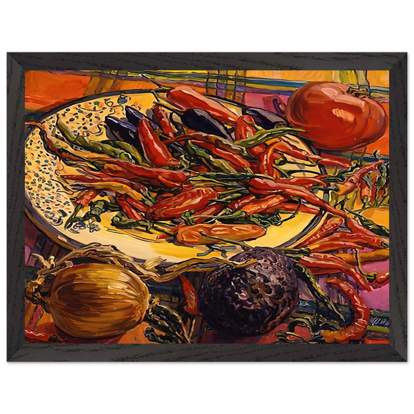 CHILI PEPPERS 2005 by Janet Fish — Framed art print at Zephyeer