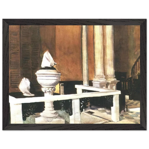 Baptistry of St. John s by Edward Hopper — Framed art print at Zephyeer