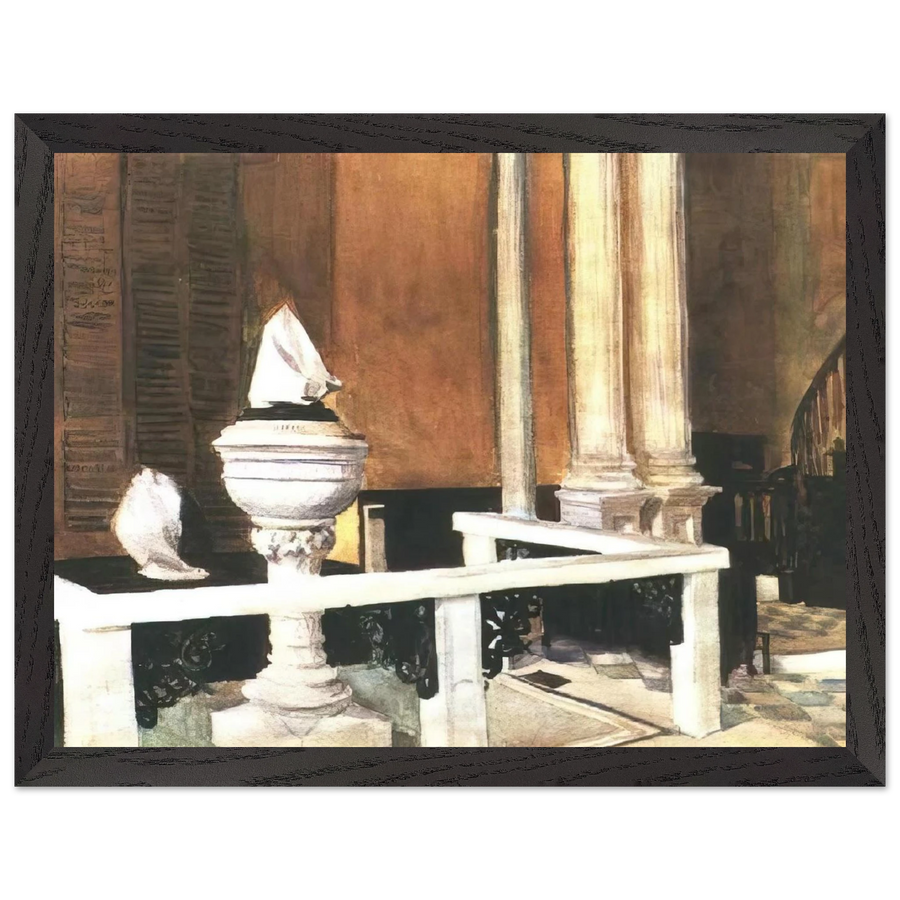 Baptistry of St. John s by Edward Hopper — Framed art print at Zephyeer