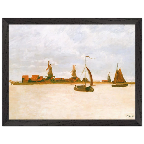The Voorzaan by Claude Monet — Framed art print at Zephyeer