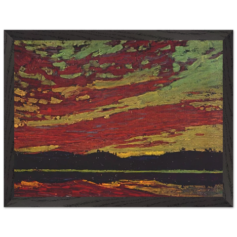 SUNSET 1915 by Tom Thomson — Framed art print at Zephyeer