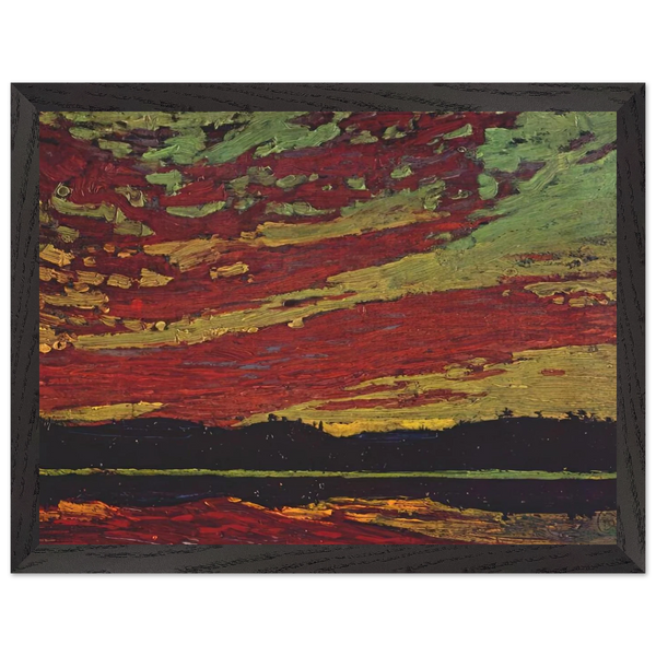 SUNSET 1915 by Tom Thomson — Framed art print at Zephyeer