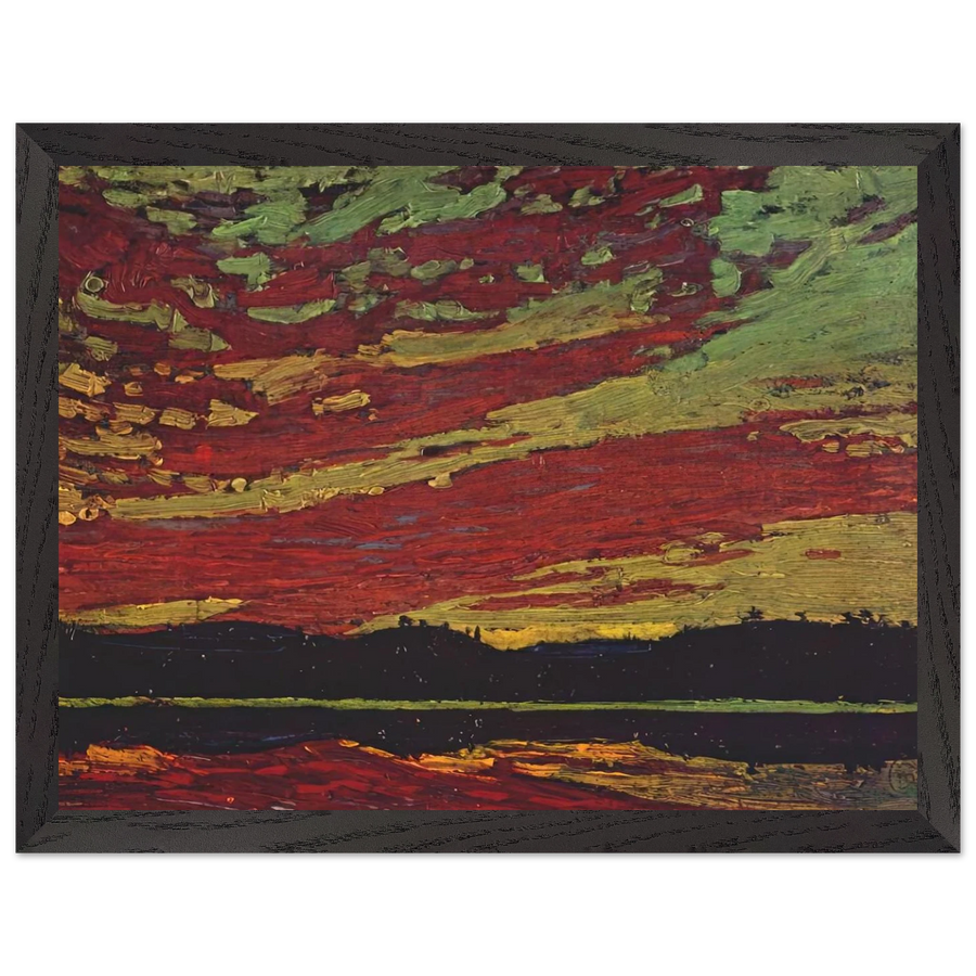 SUNSET 1915 by Tom Thomson — Framed art print at Zephyeer