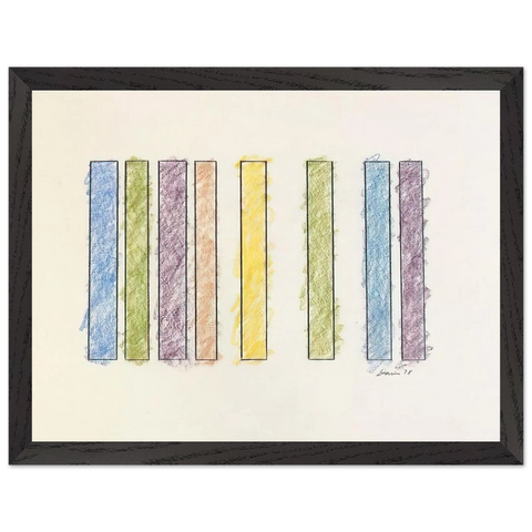 Untitled - 1978 by Gene Davis — Framed art print at Zephyeer