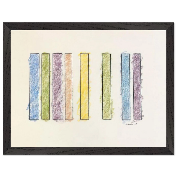 Untitled - 1978 by Gene Davis — Framed art print at Zephyeer