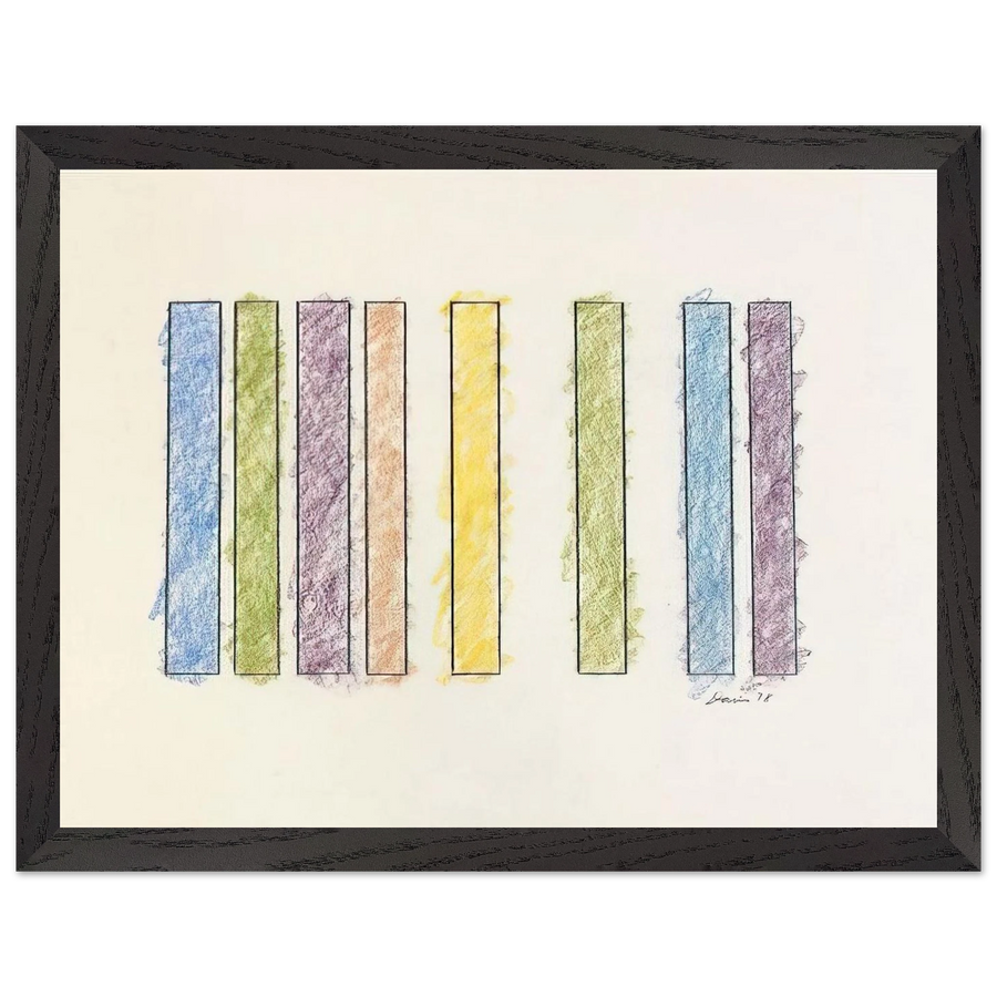 Untitled - 1978 by Gene Davis — Framed art print at Zephyeer