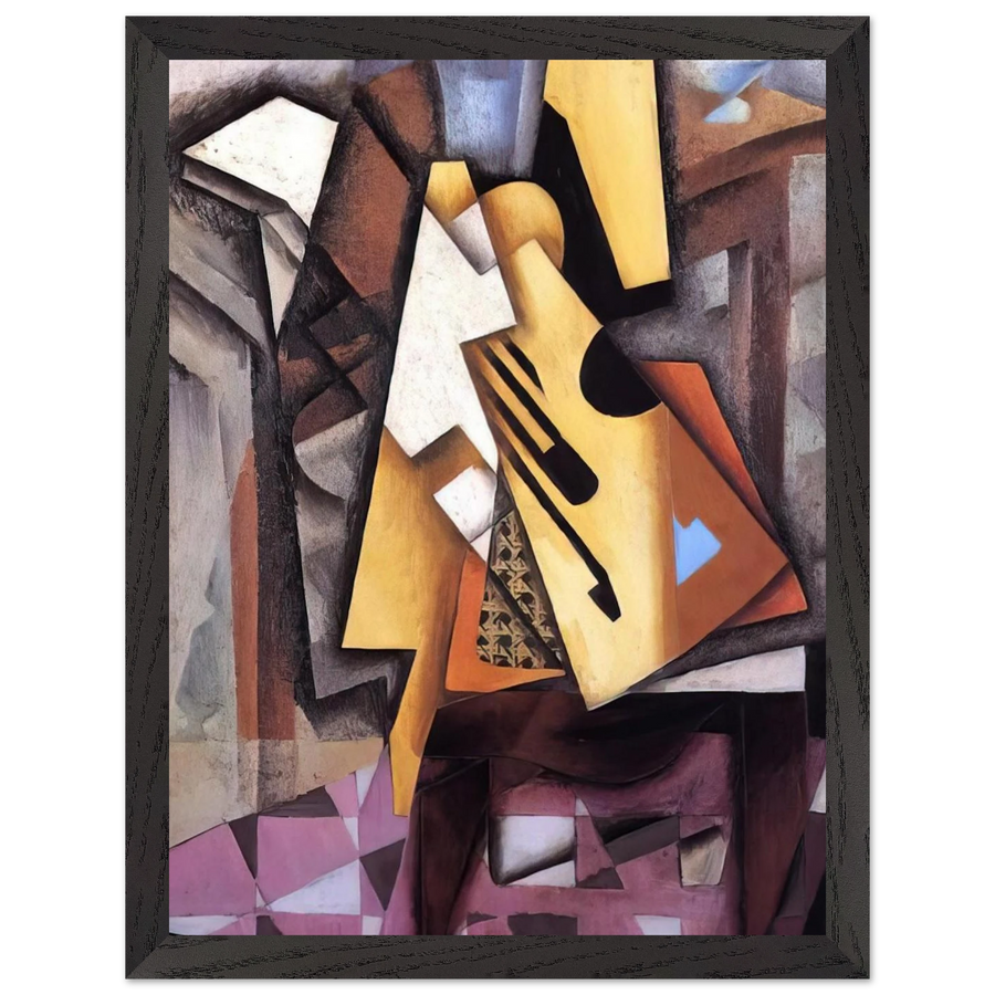 GUITAR ON A CHAIR 1913 by Juan Gris — Framed art print at Zephyeer