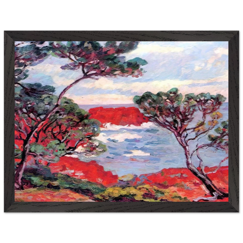 Les rochers rouges - 1894 by Armand Guillaumin — Framed art print at Zephyeer